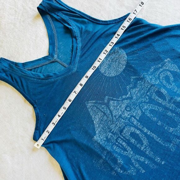 Target | Vintage XS “Explore” sleeveless v neck slub tank blue - Picture 8 of 9